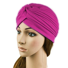 indian cap pleated headwrap turban stretchy band hats for women cloche chemo hijab beanies TIML66