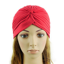 indian cap pleated headwrap turban stretchy band hats for women cloche chemo hijab beanies TIML66