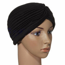 indian cap pleated headwrap turban stretchy band hats for women cloche chemo hijab beanies TIML66