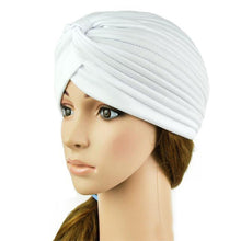indian cap pleated headwrap turban stretchy band hats for women cloche chemo hijab beanies TIML66