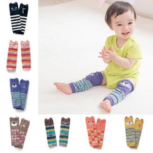 infant cute baby girls boys warm leg warmers legging striped socks cartoon TIML66