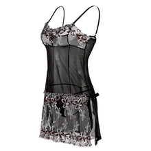 Intimates Sexy Lace Lingerie Set Embroidered Flowers Sexy Underwear Nuisette Babydoll Black Sexy Nightwear Women Lace Dress TIML66 TIML66