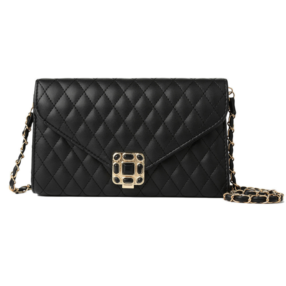 korean casual women small rhombus plaid handbag ladies envelope clutch neverfull bag shoulder sling bag crossbody bag TIML66