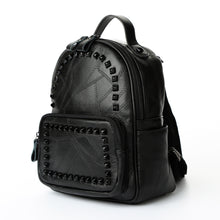 Korean Women PU Leather Backpack Rivet Preppy School Bags For Teenage Girls Vintage Rugzak Ladies Bag Mochila Feminina TIML66 TIML66