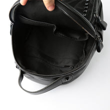 Korean Women PU Leather Backpack Rivet Preppy School Bags For Teenage Girls Vintage Rugzak Ladies Bag Mochila Feminina TIML66 TIML66