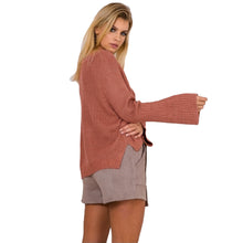Korean Women Sweaters And Pullovers Flare Sleeve Jumper Lace Up V-Neck Pullover Knitted Top Robe Pull Hiver TIML66 TIML66