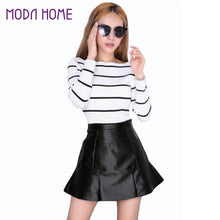 Ladies Black Pu Skirt Sexy Women Mini Skirt PU Leather Ruffled Hem Zipper Casual Elegant Slim Wrap Skirt Saia De Couro TIML66 TIML66