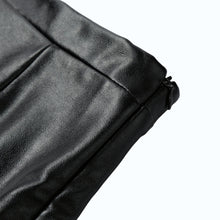 Ladies Black Pu Skirt Sexy Women Mini Skirt PU Leather Ruffled Hem Zipper Casual Elegant Slim Wrap Skirt Saia De Couro TIML66 TIML66