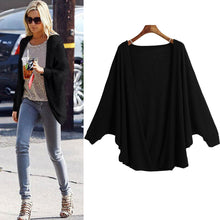 Lady Thin Batwing Sleeve Knitted Cardigan Sweater Women Oversized Shrug Sweaters Warm Long Sweater Jumpers TIML66 TIML66
