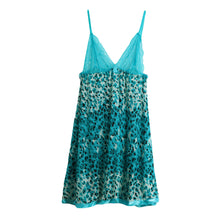 Lingerie Sexy Babydoll Dress Women Nightwear Leopard Print Sheer Mesh Spaghetti Strap Backless Lace Sleepwear Nightgown G-String TIML66 TIML66