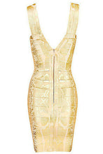 luxury women vintage gold snake skin dress v neck sleeveless wild animal pattern casual bandage dress vestido feminino de festa TIML66