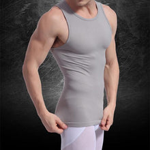 Men Muscle Fitted Body Shaper Boy Tight Stretch Vest Shirt Shapewear Casual Slimming UnderwearJFY66