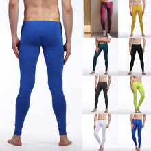 Men Soft Long Johns Warm Thermal Underwear Pants Gold Edge Cotton Buttons S-XL TIML66
