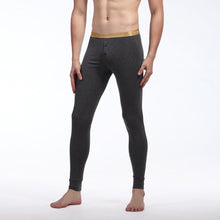Men Soft Long Johns Warm Thermal Underwear Pants Gold Edge Cotton Buttons S-XL TIML66