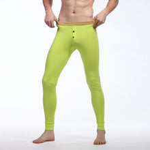 Men Soft Long Johns Warm Thermal Underwear Pants Gold Edge Cotton Buttons S-XL TIML66