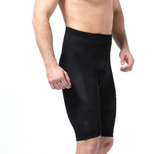 Men's Body Control Shaper Slimming Shortid Thigh Leg Pant Shapewear Underwear Bodysuit TIML66