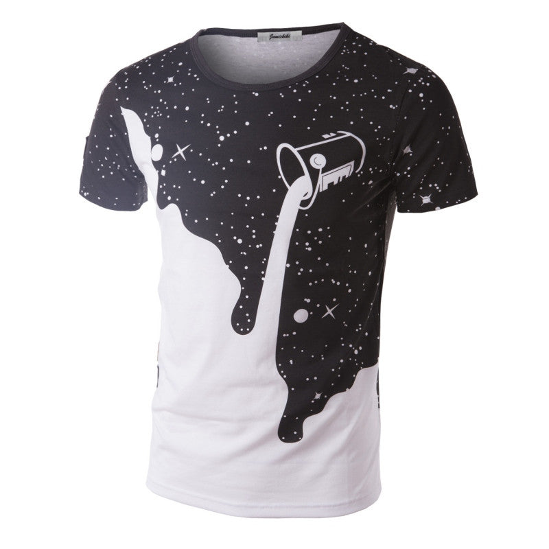 Men's 3D Designer Tees Shirt Short Sleeve T-shirts Milk Printed Cotton Plus Size Men Tshirt Homme TIML66