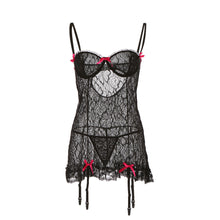Moobody Plus Size See-through Woman Nightwear Sexy G-string Sleepwear Women Lace Lingerie Nightie Nighty Dress Nightgown XXXL TIML66 TIML66