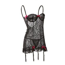 Moobody Plus Size See-through Woman Nightwear Sexy G-string Sleepwear Women Lace Lingerie Nightie Nighty Dress Nightgown XXXL TIML66 TIML66