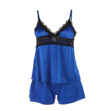sexy black satin sleepwear women lace nightwear backless lingerie night short sets ladies nightgown plus size nighty TIML66