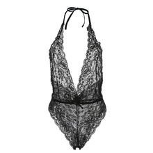 Moobody Sexy Lingerie Eye Mask Deep V-Neck Perspective Sleepwear Lace Bodysuit Sexy Underwear Catsuit Negligee  TIML66 TIML66