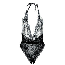 Moobody Sexy Lingerie Eye Mask Deep V-Neck Perspective Sleepwear Lace Bodysuit Sexy Underwear Catsuit Negligee  TIML66 TIML66