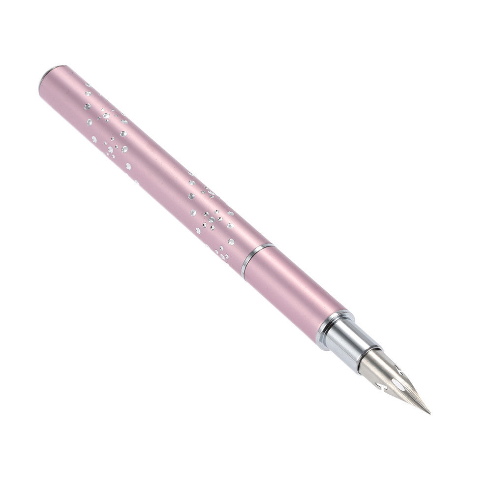 nail art brush dotting nib bqan nail art drawing pen nail decoration pointing painting pen with metallic head 5 dotting tips TIML66