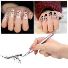 nail art brush dotting nib bqan nail art drawing pen nail decoration pointing painting pen with metallic head 5 dotting tips TIML66