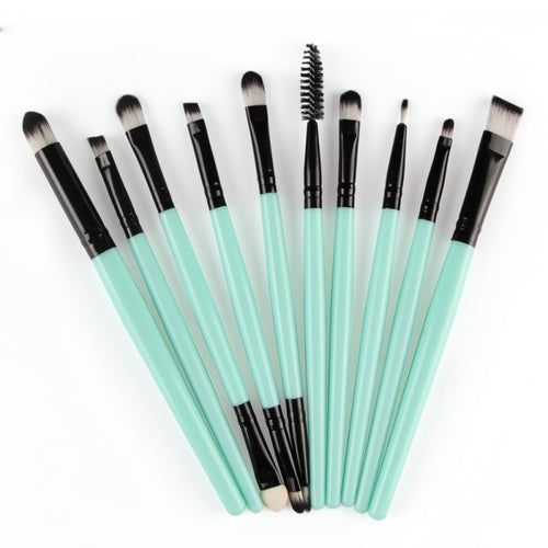 10pcs pro beauty eye shadow eyelinercosmetic makeup brush brushes set tool TIML66