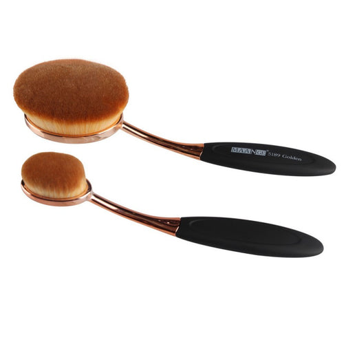 2pcs powder makeup foundation brush blend tools oval makeup cosmetic cream puff powder blush make up brushes TIML66