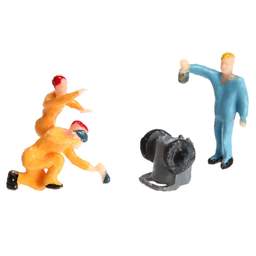 25pcs workmen model train workers figures workman painted little people model building 1 7 scale toy figures for kids TIML66