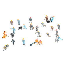 25pcs workmen model train workers figures workman painted little people model building 1 7 scale toy figures for kids TIML66