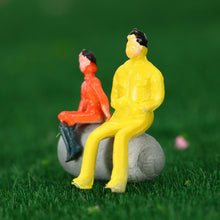 50Pcs colorful People Model Painted Model Toy Figures Train Passenger Model Seated People Building Layout 1:7 Scale for Kid TIML66