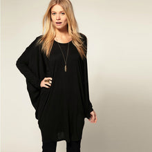 chic women over size t-shirts batwing long sleeve knit loose tops shirt casual shirts TIML66