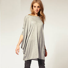 chic women over size t-shirts batwing long sleeve knit loose tops shirt casual shirts TIML66