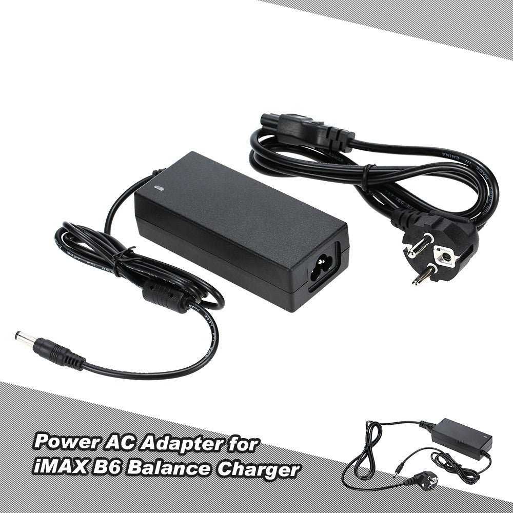 RC Toys Parts Black 5A 12V Power EUUS Plug AC Adapter for iMAX B6 Lipo Battery Balance Charger TIML66 TIML66