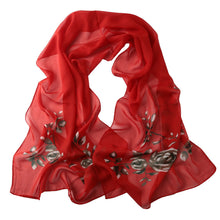long scarf women shawl soft floral print chiffon pashmina silk thin scarf TIML66