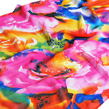 women scarf floral print long thin shawl vintage pashmina women wrap chiffon scarves TIML66