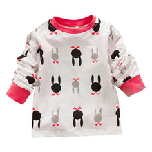 New Baby Kids Girl Boy Tracksuit Bunny Rabbit Cotton Pajamas Underwear Suit 0-7 Y Y2 TIML66