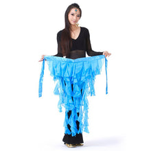 New Belly Dance Costume Tassel Wrap Belt Chain Skirts Chiffon Hip Scarf Tribal Waves TIML66