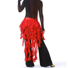 New Belly Dance Costume Tassel Wrap Belt Chain Skirts Chiffon Hip Scarf Tribal Waves TIML66