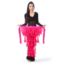 New Belly Dance Costume Tassel Wrap Belt Chain Skirts Chiffon Hip Scarf Tribal Waves TIML66