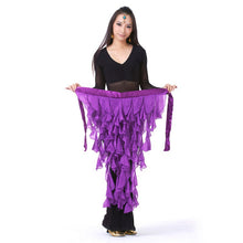 New Belly Dance Costume Tassel Wrap Belt Chain Skirts Chiffon Hip Scarf Tribal Waves TIML66