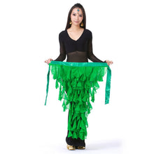 New Belly Dance Costume Tassel Wrap Belt Chain Skirts Chiffon Hip Scarf Tribal Waves TIML66