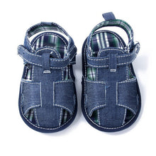 New Blue Jean Baby Girl Boy Sandals Shoes Toddler First Walkers Shoes  TIML66