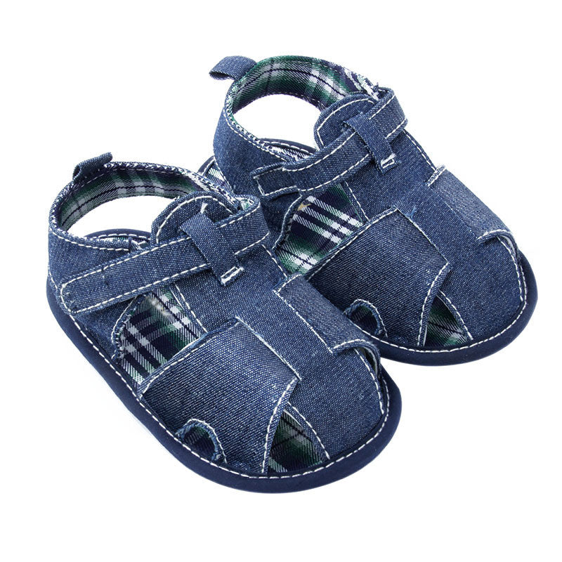 New Blue Jean Baby Girl Boy Sandals Shoes Toddler First Walkers Shoes  TIML66