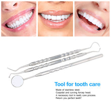 dentistry instrument 3pcs oral hygiene dental tool dental examination tooth mirror scaler set for oral care teeth whitening TIML66