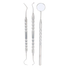 dentistry instrument 3pcs oral hygiene dental tool dental examination tooth mirror scaler set for oral care teeth whitening TIML66