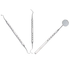 dentistry instrument 3pcs oral hygiene dental tool dental examination tooth mirror scaler set for oral care teeth whitening TIML66