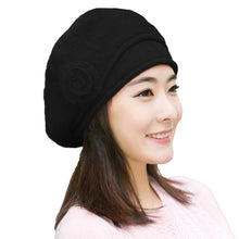 Design Women Faux Rabbit Fur Beanie With Flower Crochet Warm And Cute Princess Rabbit Hat Knitted Beret Warm Cap  TIML66 TIML66